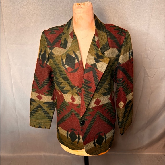 Geometric Patterned Blazer - Picture 6 of 7